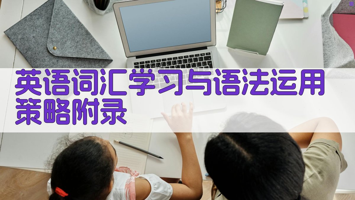 英语词汇学习与语法运用策略 · 附录 图4