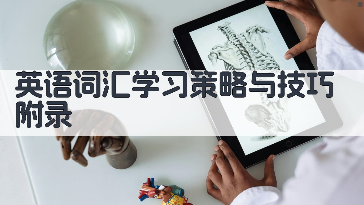 英语词汇学习策略与技巧 · 附录 图4