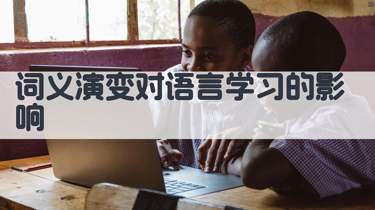 词义演变对语言学习的影响 图3