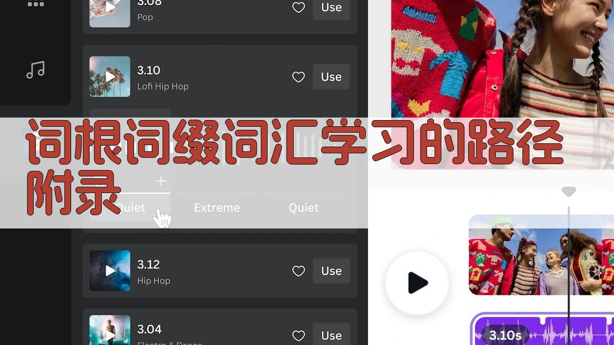 词根词缀词汇学习的路径 · 附录 图4