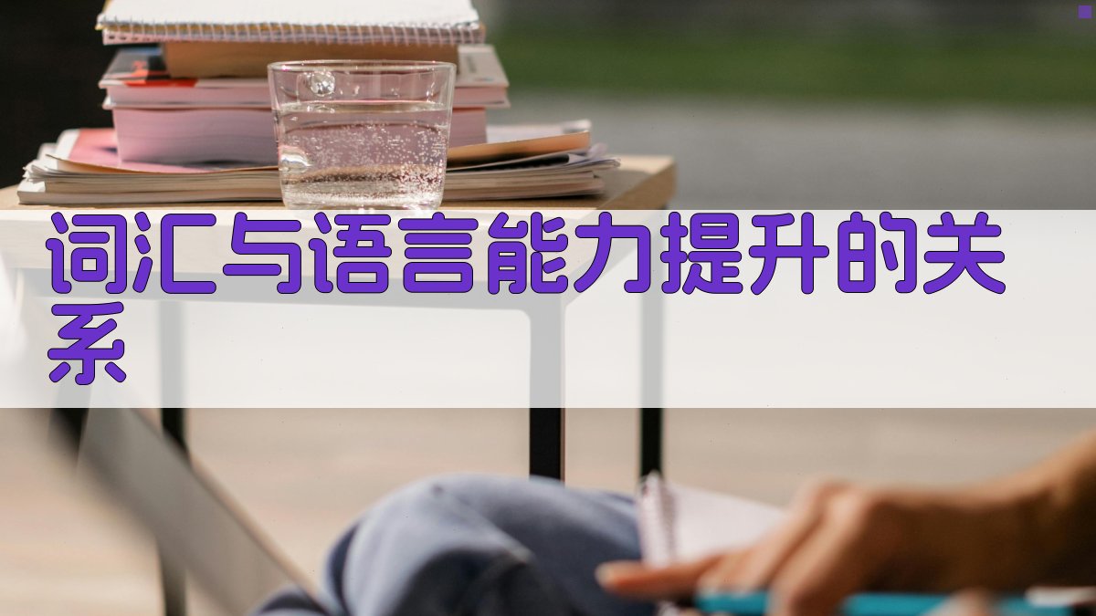 词汇与语言能力提升的关系 图2