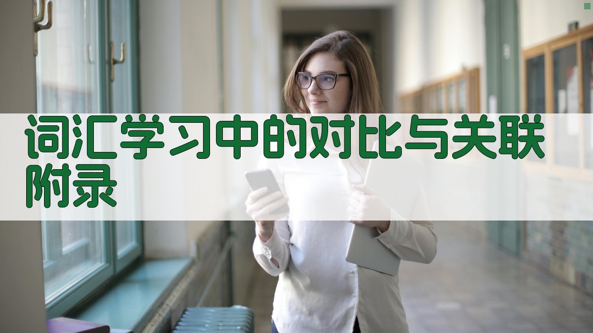 词汇学习中的对比与关联 · 附录 图5