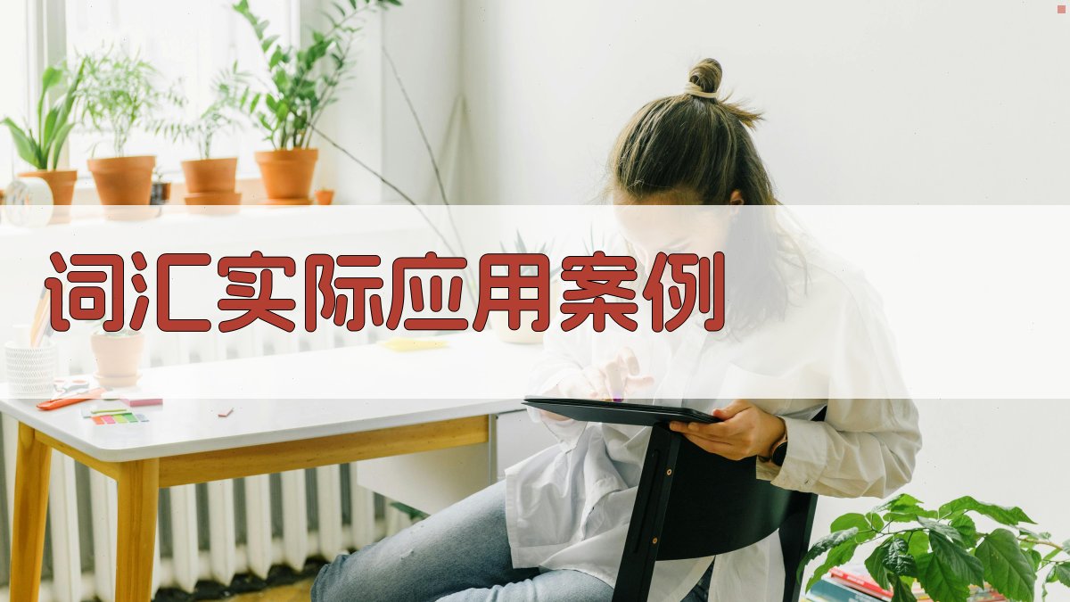 词汇实际应用案例 图1