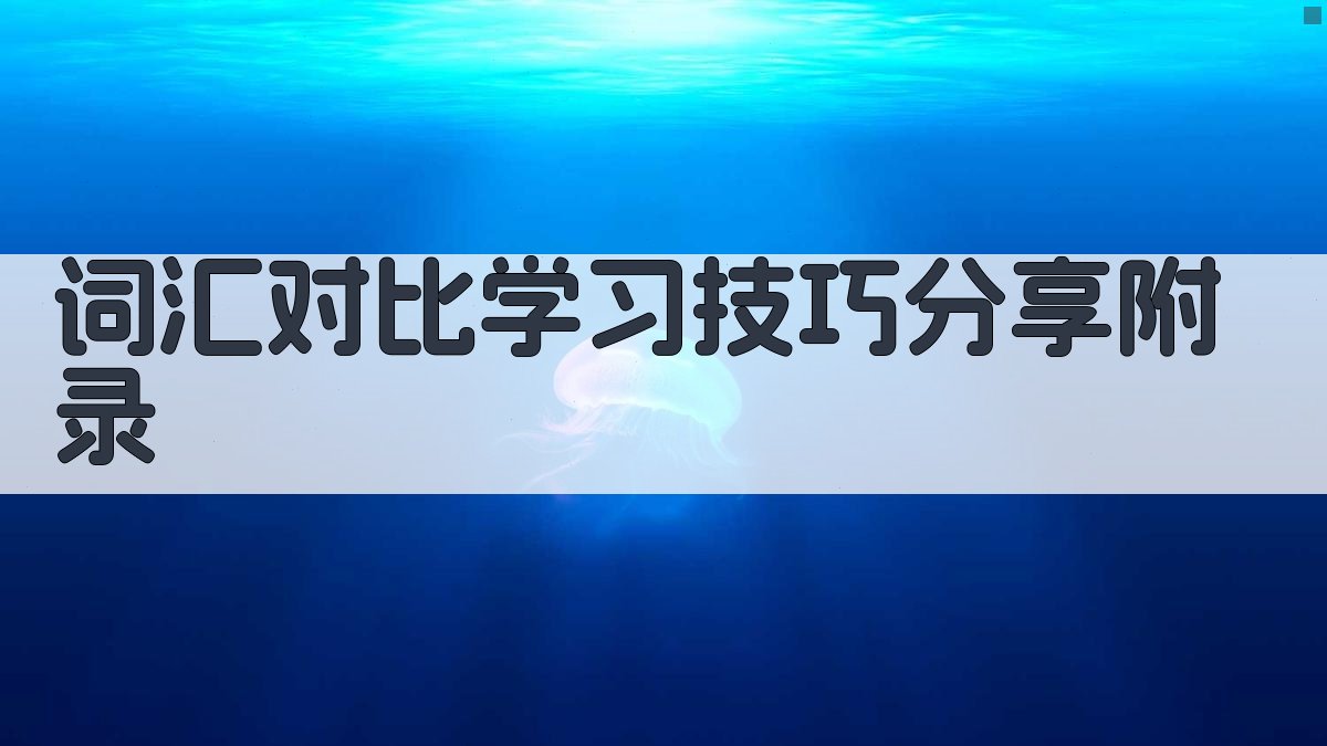 词汇对比学习技巧分享 · 附录 图4