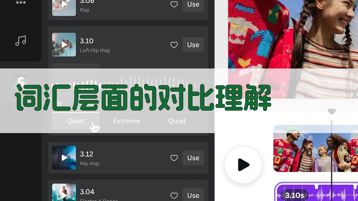 词汇层面的对比理解 图1