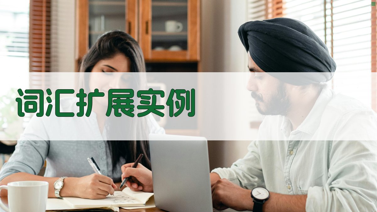 词汇扩展实例 图3