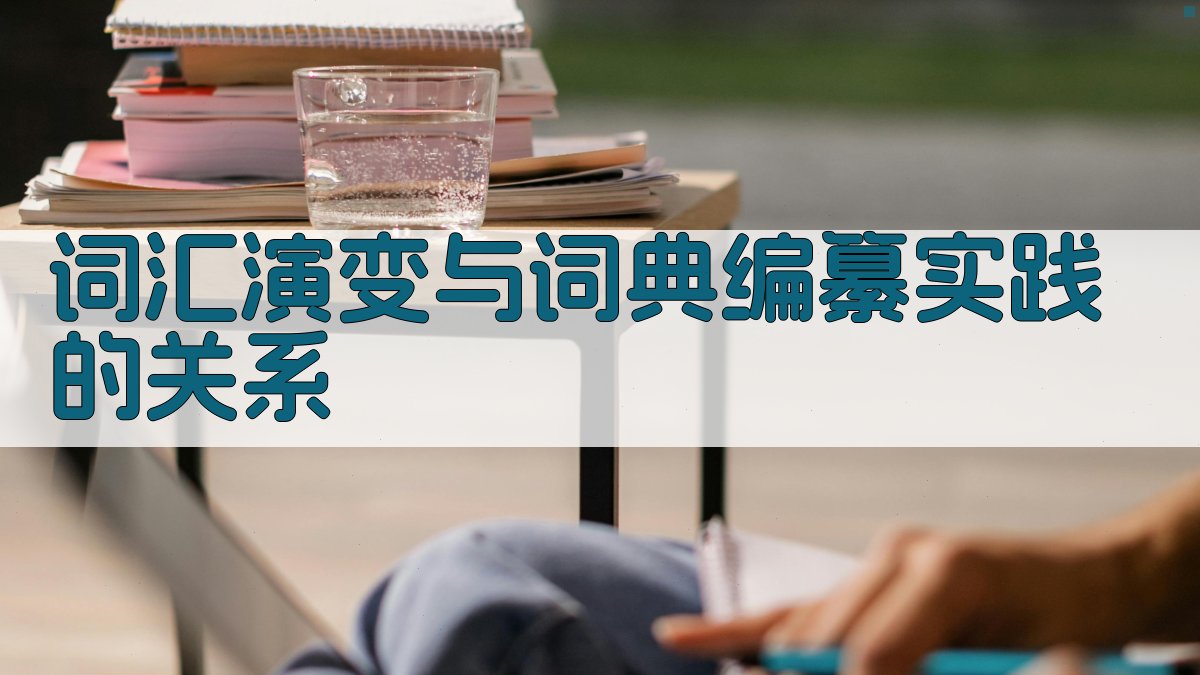 词汇演变与词典编纂实践的关系 图2