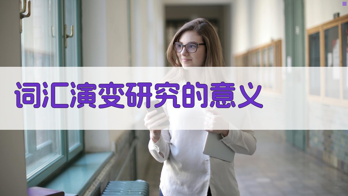 词汇演变研究的意义 图4