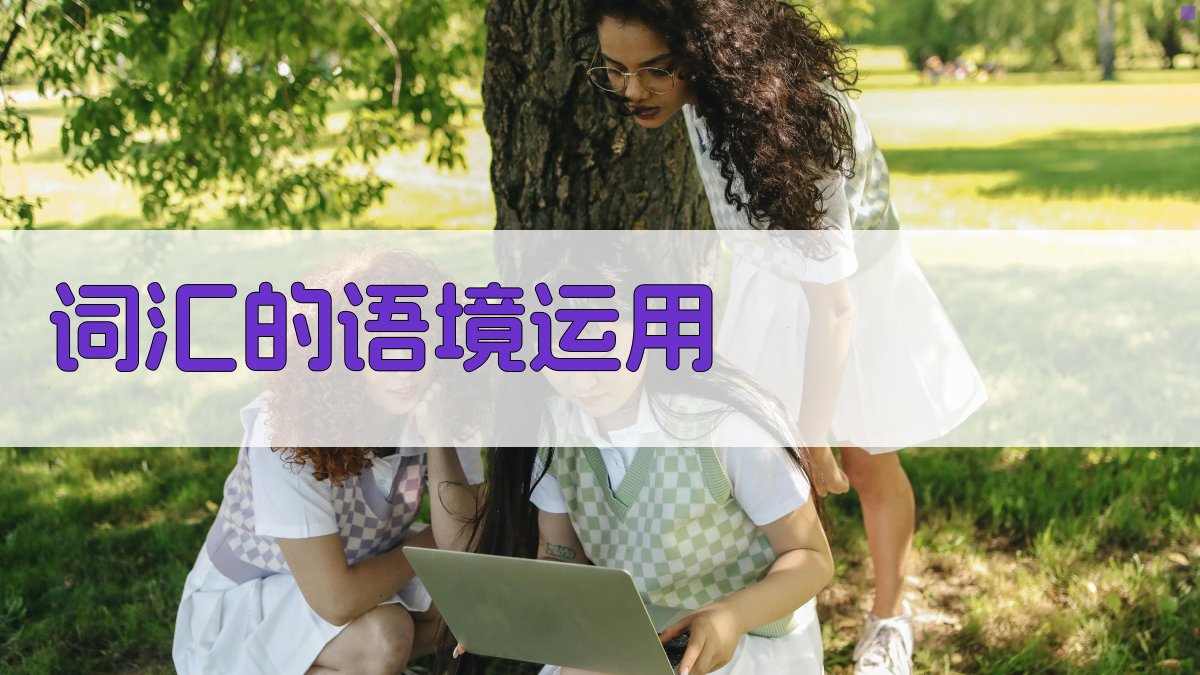 词汇的语境运用 图2