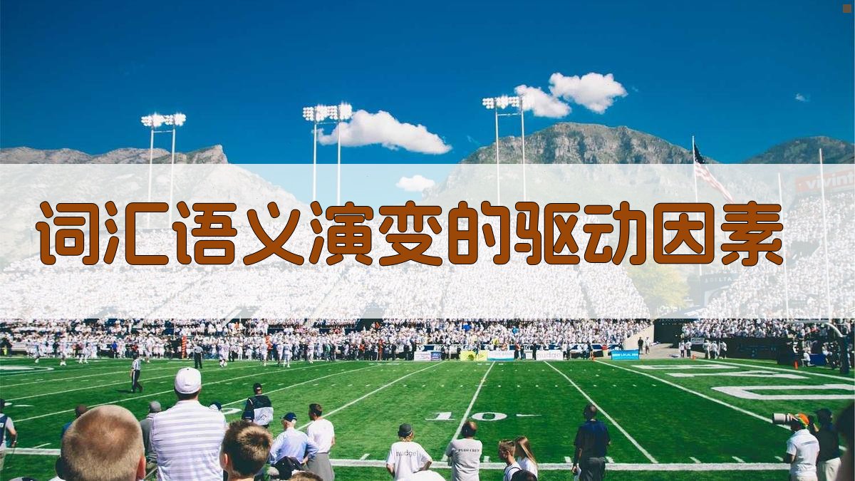 词汇语义演变的驱动因素 图2