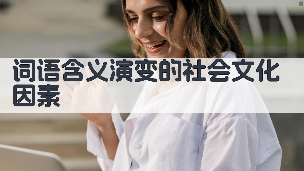 词语含义演变的社会文化因素 图2