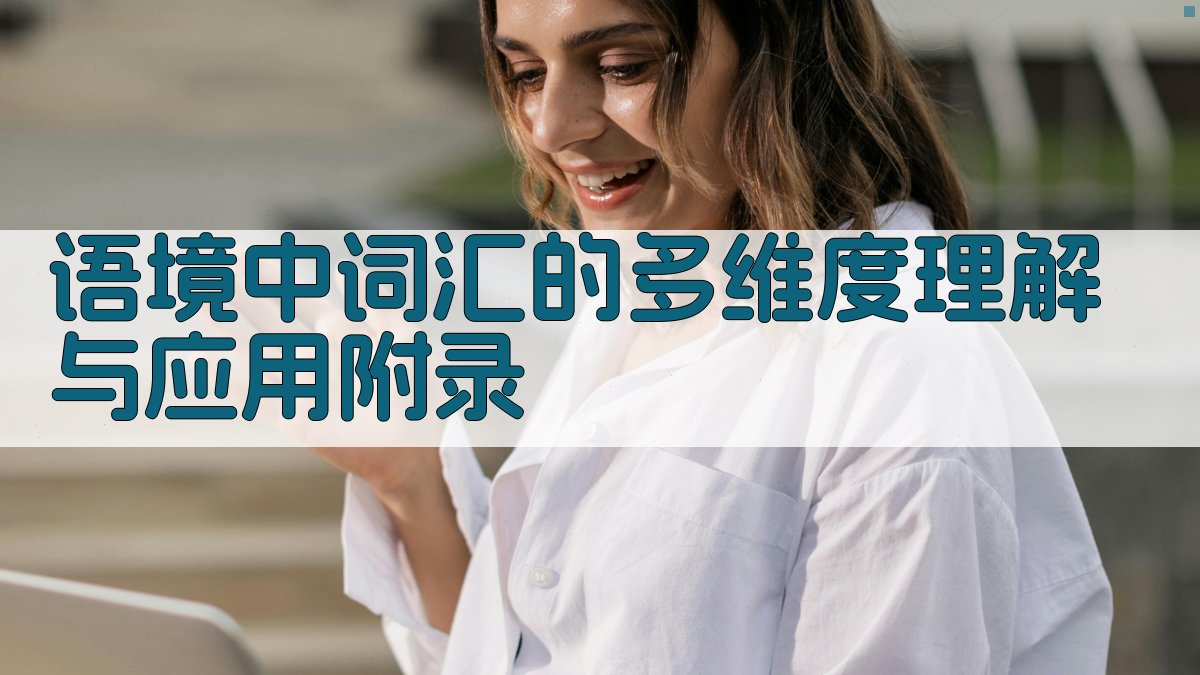 语境中词汇的多维度理解与应用 · 附录 图5