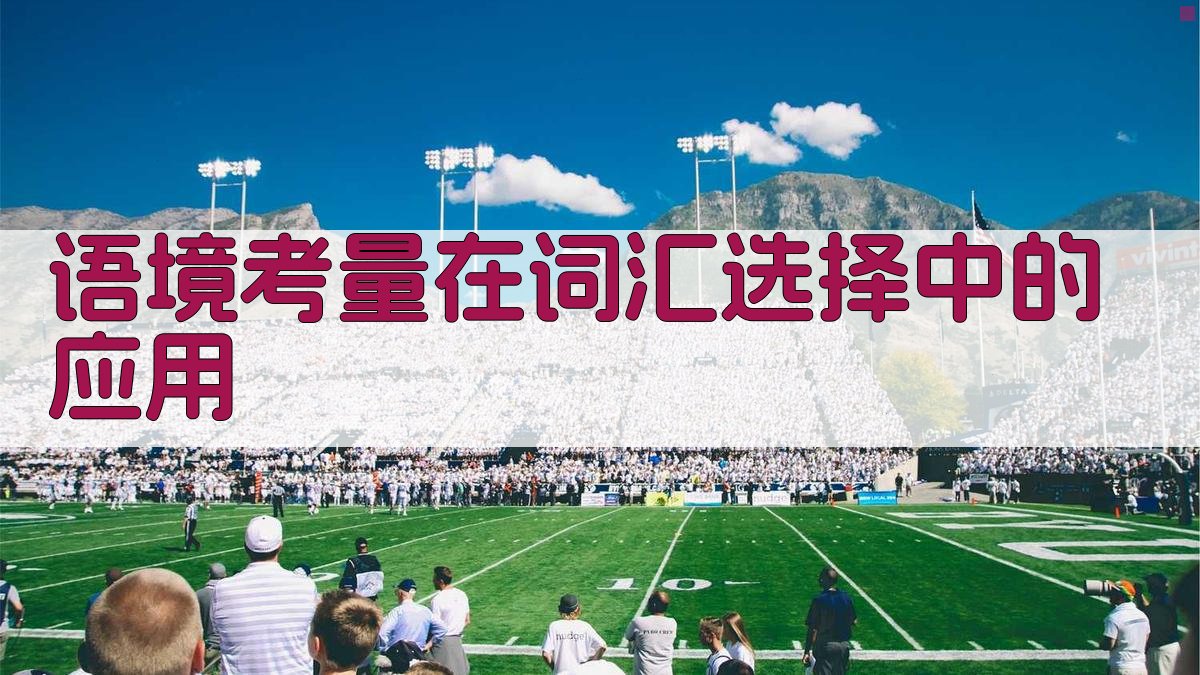 语境考量在词汇选择中的应用 图4
