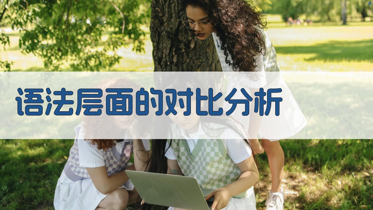 语法层面的对比分析 图3