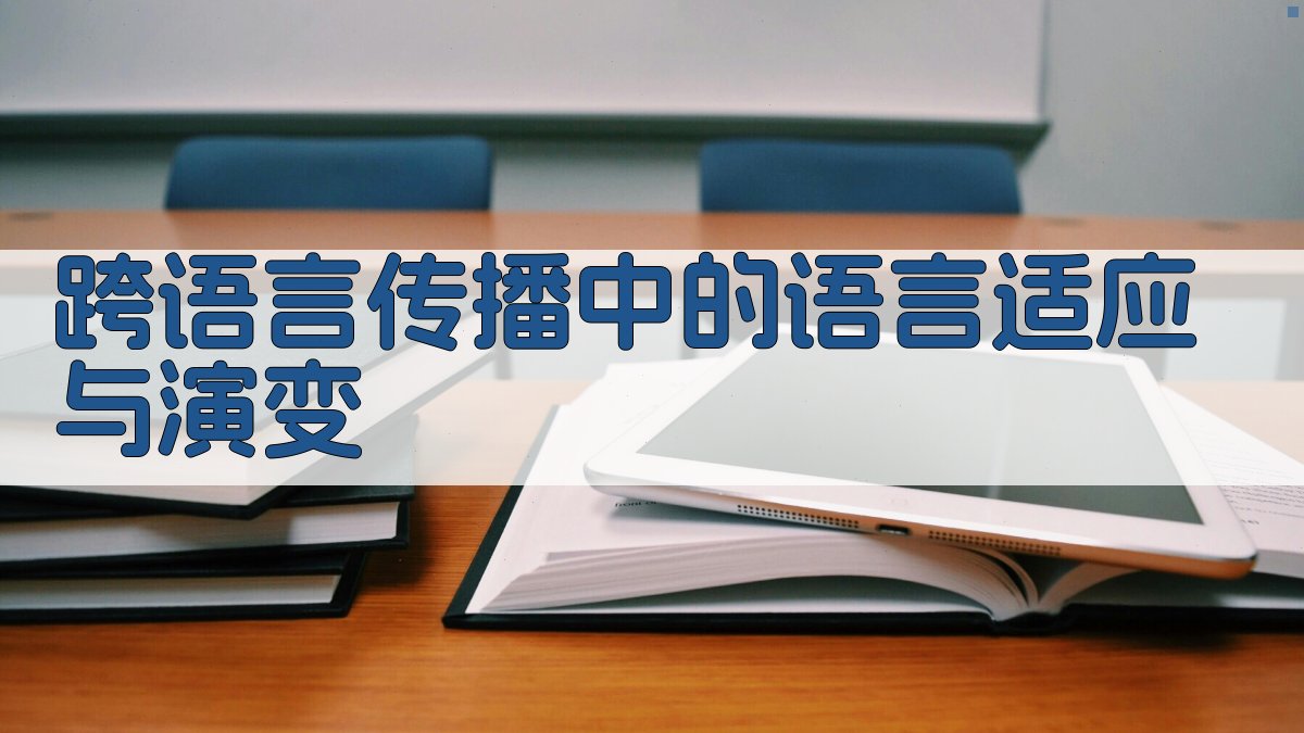 跨语言传播中的语言适应与演变 图1