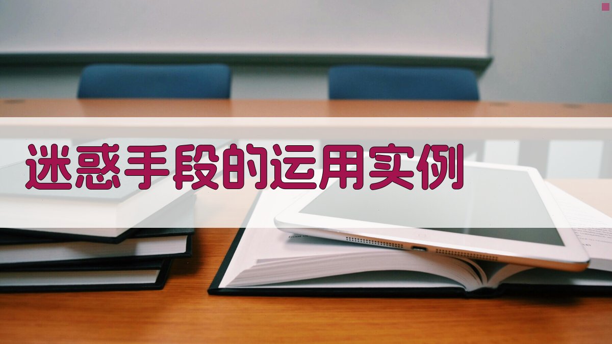 迷惑手段的运用实例 图3